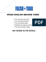 Speak English Become Tiger