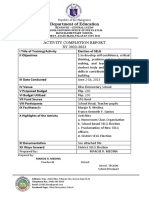 COMPLETION REPORT SPG