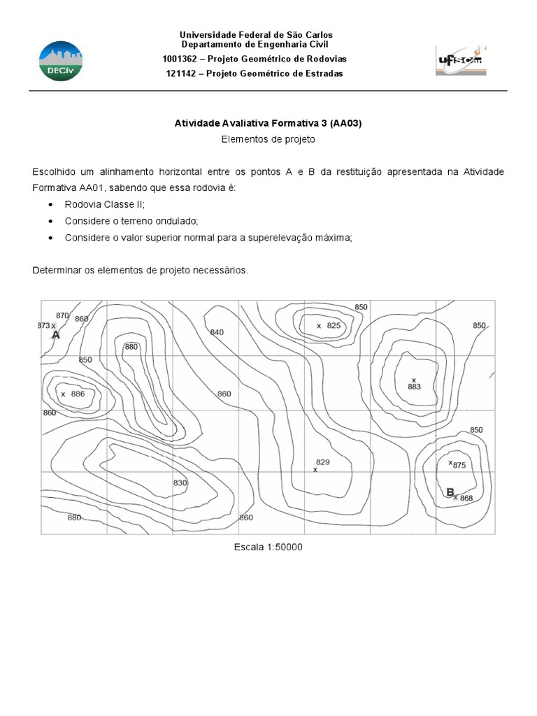 AA03 - Cálculo Das Curvas Horizontais e Elementos de Projeto 2023 | PDF ...