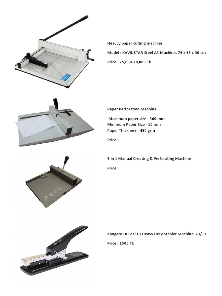 Heavy Paper Cutting Machine PDF