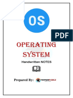Operating System Handwritten Notes