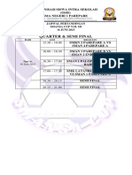 Jadwal Quarter & Semi Final Smansa Cup Vol III