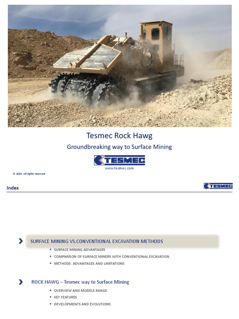 Tesmec Surface Mining Pdf Mining Surface Mining