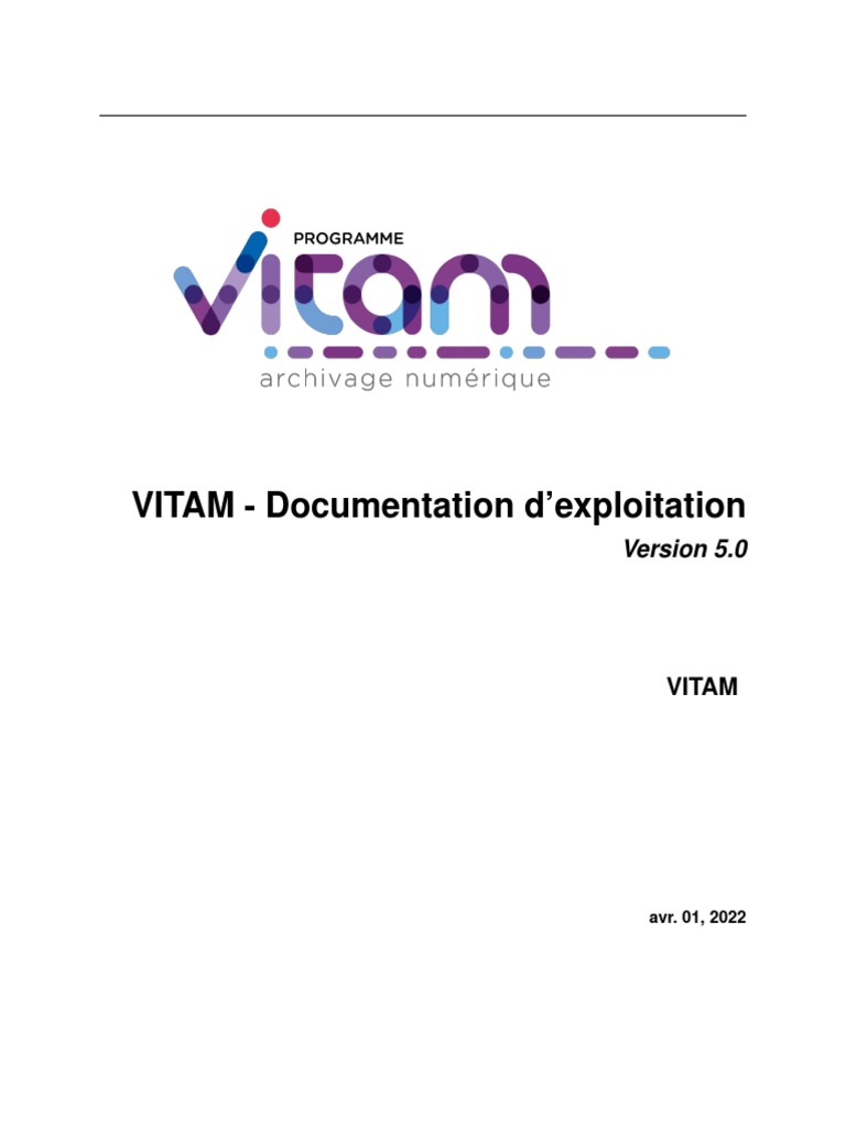 Documentation d'exploitation VITAM 5.0 | PDF | Programmation ...