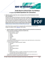 2023-24 Back-To-School Sales Tax Holidays - External FAQs - Consumers