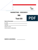 Marketing-Research Test 03