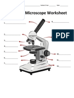 Parts of A Microscope Worksheet Blanks