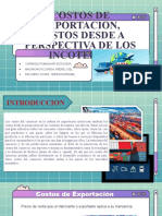 COSTOS DE EXPORTACION. COSTOS DESDE LA PERSPECTIVA DE LOS INCOTERMS