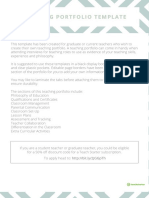 Teaching Portfolio Template Grey Adobe Reader