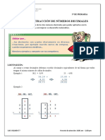 5° Matemática - Adición y Sustracción de Númer Decimales (Tema 45)