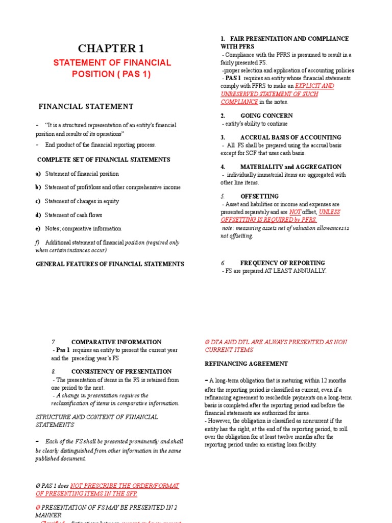 Financial Statements Overview and Compliance | PDF | Cash Flow ...