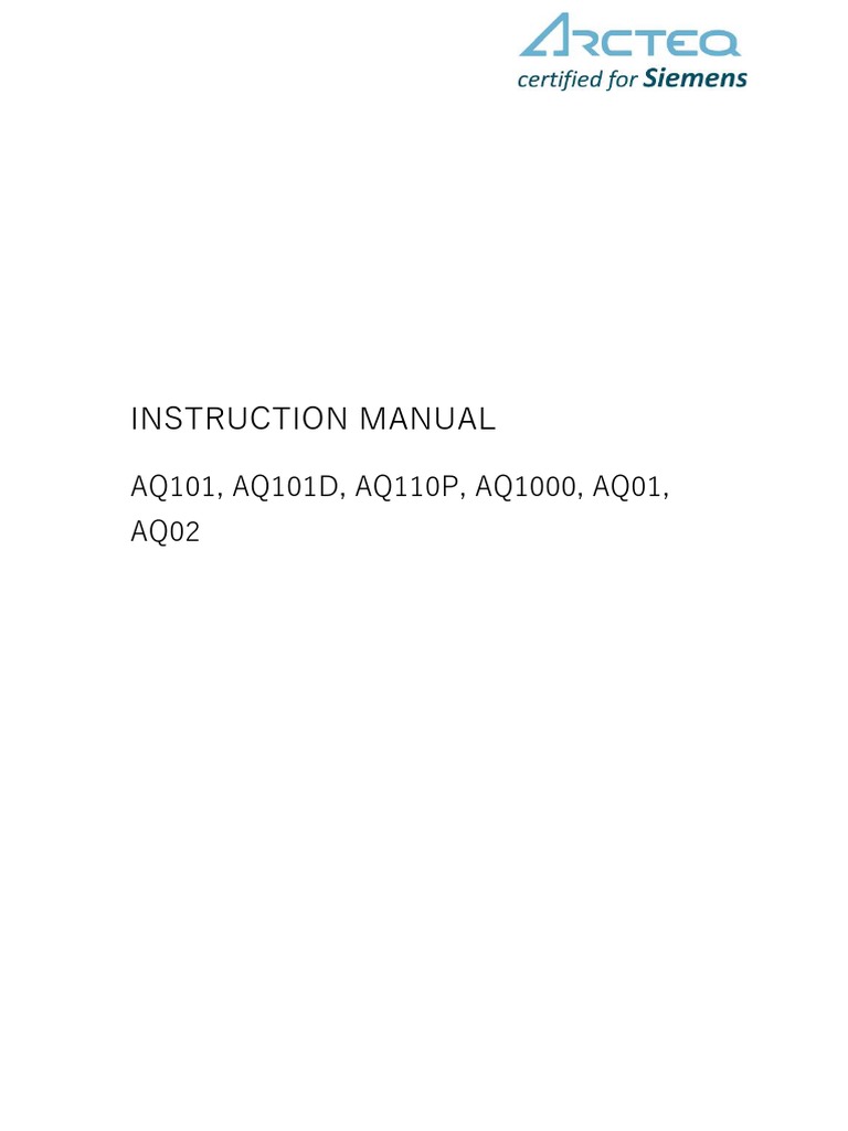 AQ110P Instruction Manual Overview | PDF | Relay | Electrical Engineering