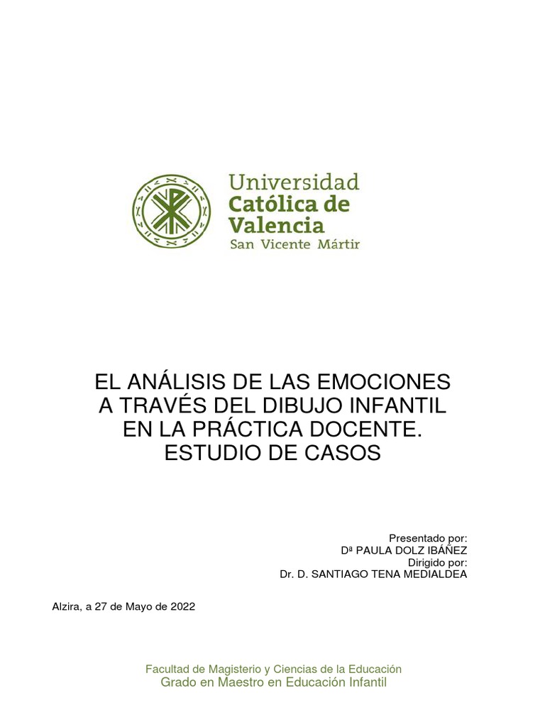 Analisis de Las Emociones en El Dibujo | PDF