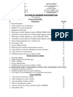 Constitution Du Dossier D'intégration