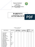 List of Parents SY. 2022-2023