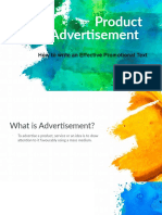 Advertisement Text