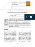 Synthesis and Optical Studies of Pure Polyaniline Film