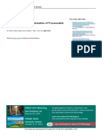 Synthesis and Characterization of Procesable Polyanilne Salts