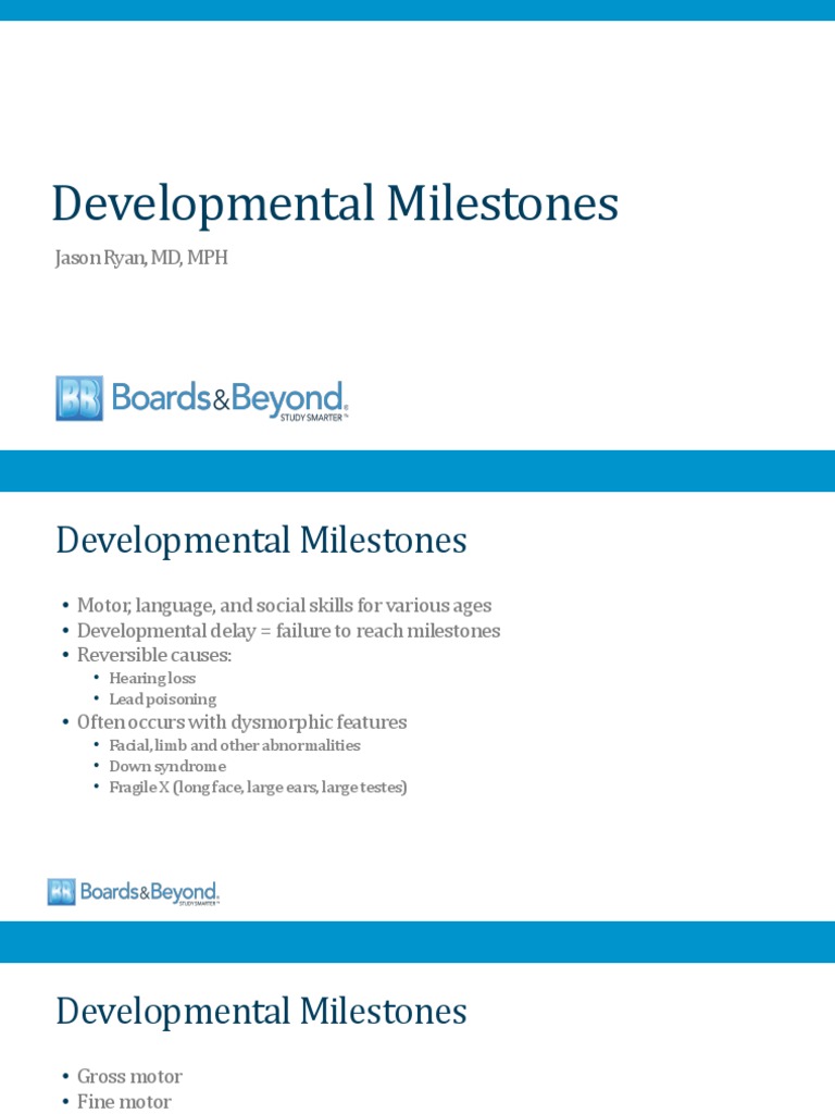 Key Developmental Milestones by Age | PDF | Autism Spectrum | Neuroscience