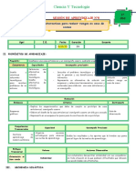 5° SESIÓN DE APRENDIZAJE SESIÓN 8-SEM.4-EXP.3-CyT