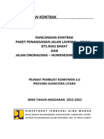 Rancangan Kontrak Paket Lahewa SBSN PPK 3.6 Sumut Tender Ulang 20232024