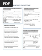 The Present Perfect Tense Task