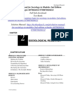 Sociology in Modules 2nd Edition Schaefer Solution Manual