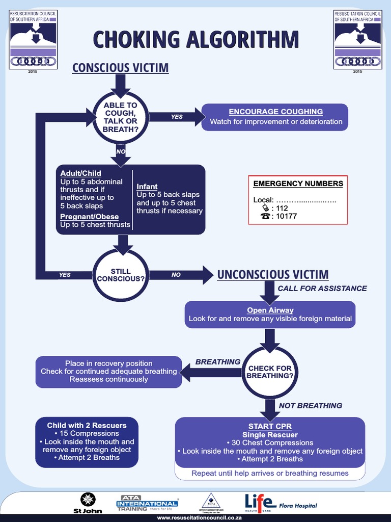 Choking Algorithm PDF Diseases And Disorders Public Safety