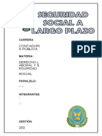 Seguridad Social A Largo Plazo