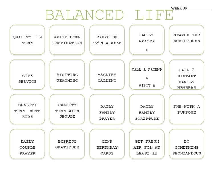 Balanced Life | PDF