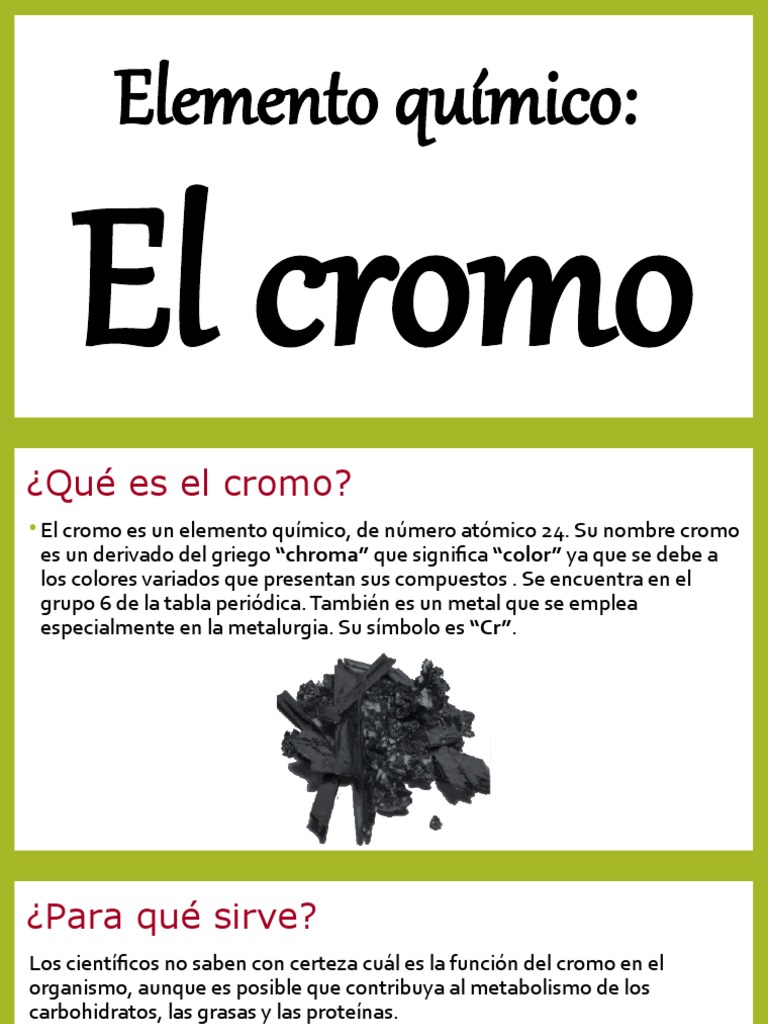 El cromo | PDF