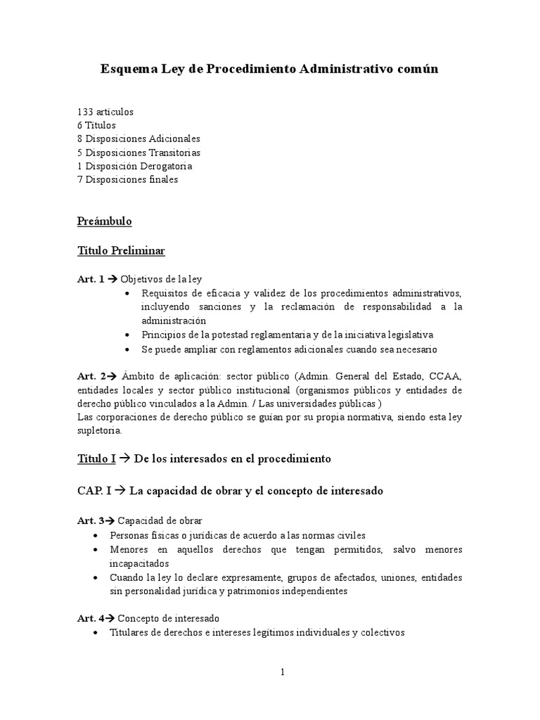 Ley Procedimiento Administrativo Común | PDF | Justicia | Crimen y ...