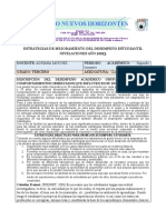 Estrategias de Mejoramiento Estudiantil Segundo Bimestre