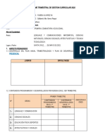 Formato Informe 1° Trimestre Ue Nueva Esperanza Mañana