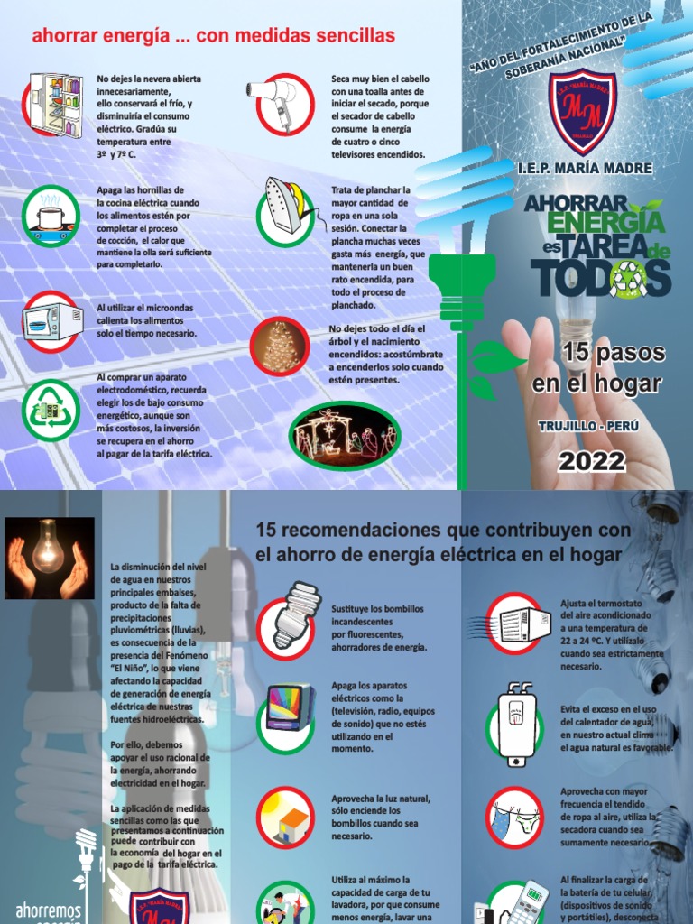 Consejos para Ahorrar Energía en Casa | PDF | Agua | Naturaleza