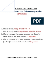 Exam Cause&Effect