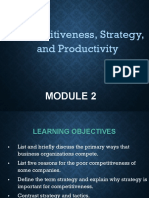 Competitiveness, Strategy, and Productivity