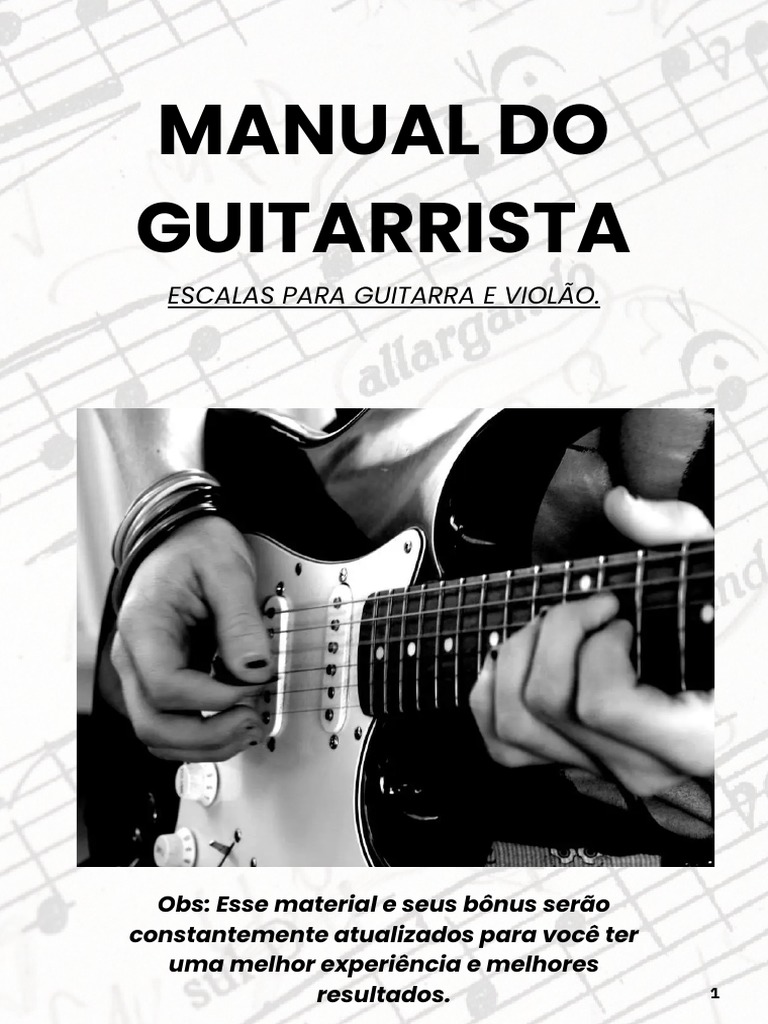 Manual de Escalas para Guitarra | PDF | Escala (música) | Acorde (música)
