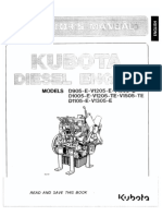 Kubota D1105 V1505 Operators Manual
