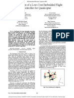 Development of A Low-Cost Embedded Flight Controller For Quadcopter