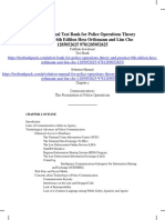 Police Operations Theory and Practice 6th Edition Hess Orthmann and Lim Cho Solution Manual