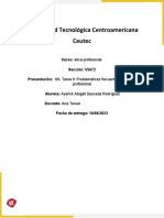 Tarea 3 Trabajo de Investigacion Aplicacion de La Etica Profesional en Honduras