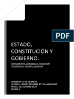 Antecedentes, Conceptos y Relación de Constitución, Estado y Gobierno