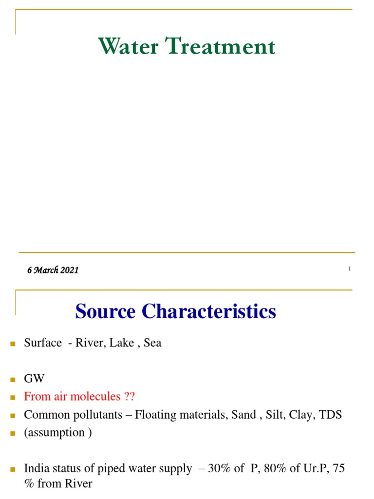 41Water Treatment Units PDF Water Purification Physical Sciences