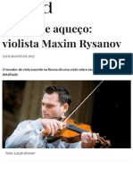 How I Warm Up - Violist Maxim Rysanov - Focus - The Strad