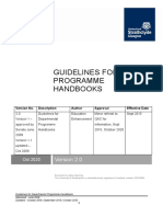 Guidelines For Departmental Course Handbooks Oct 2020