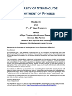 Physics Undergraduate Handbook 2022-2023