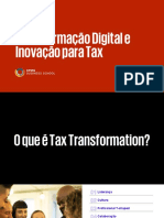 Imersão Tax - Transformação Digital e Inovação para Tax