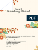 Chapter 4 - Strategic Business Objective of IT