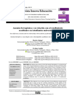 Revista Innova Educación: Anemia Ferropénica y Su Relación Con El Rendimiento Académico en Estudiantes Universitarias